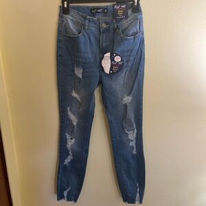 Blue Age High Rise Women's Distressed Blue Jeans Size 3 NWT